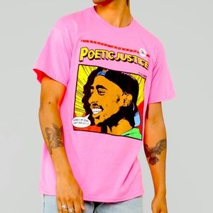 Pink graffic t shirt